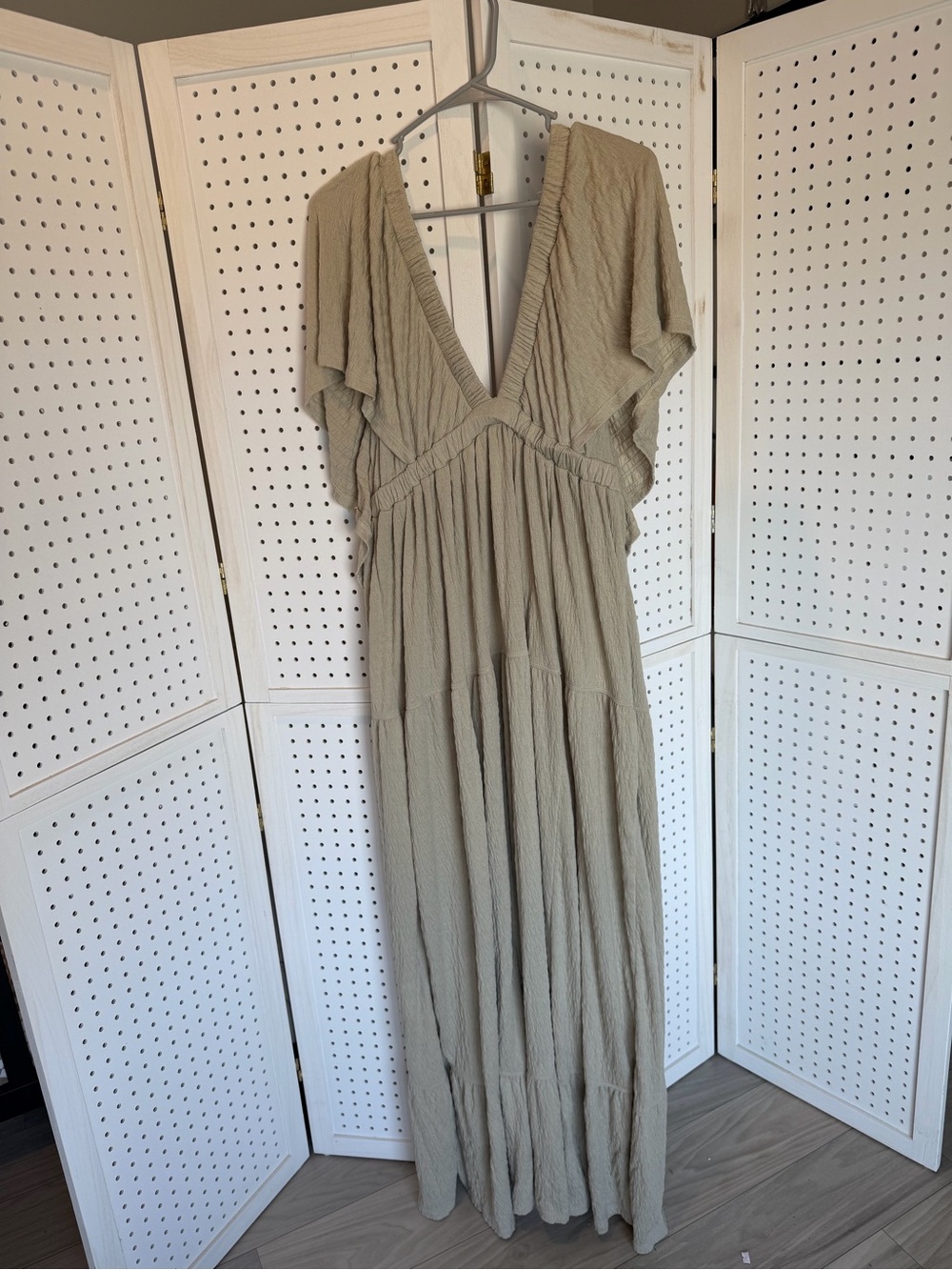 Free People - La La Maxi Dress in Taupe